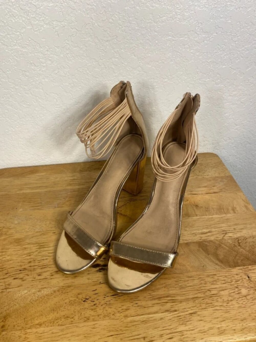 Bronze-Gold Heels